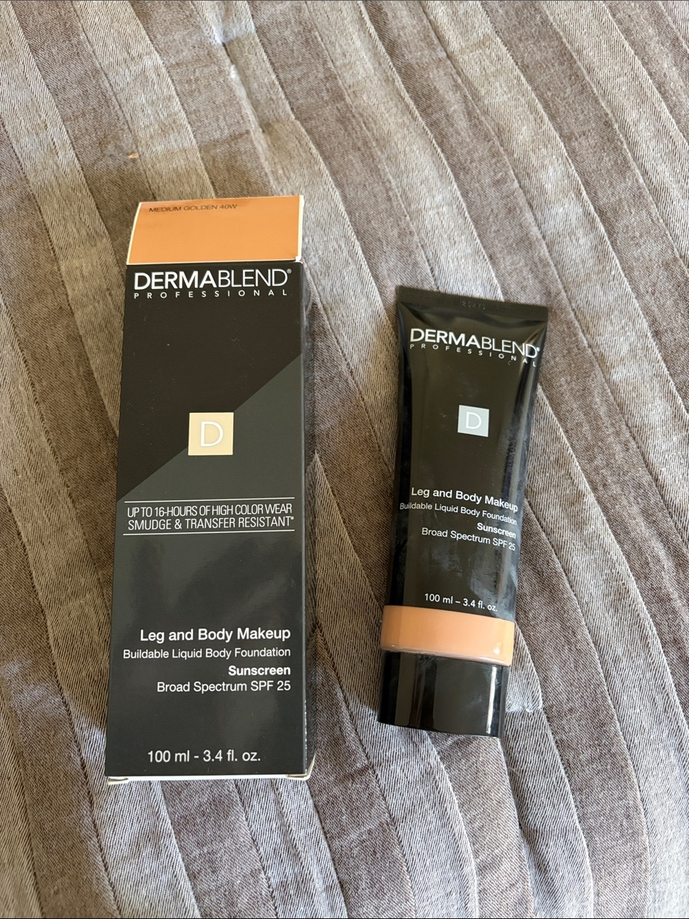 Dermablend Leg & Body Makeup - Medium Golden Beige (Black Tube)